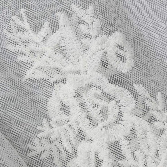 Lace Open Front Kimono Cardigan - Picture 4 of 6